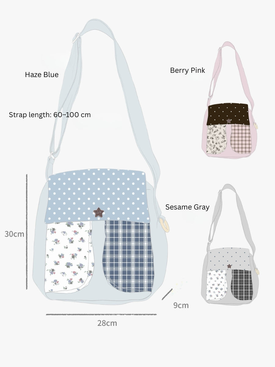Original Cottage Patchwork Daily Messenger Bag
