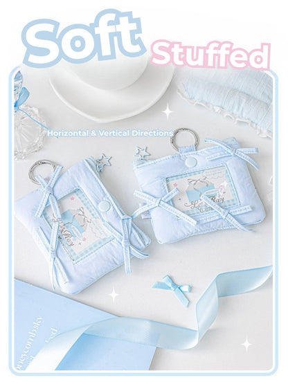 Soft Plush Bow Card Holder