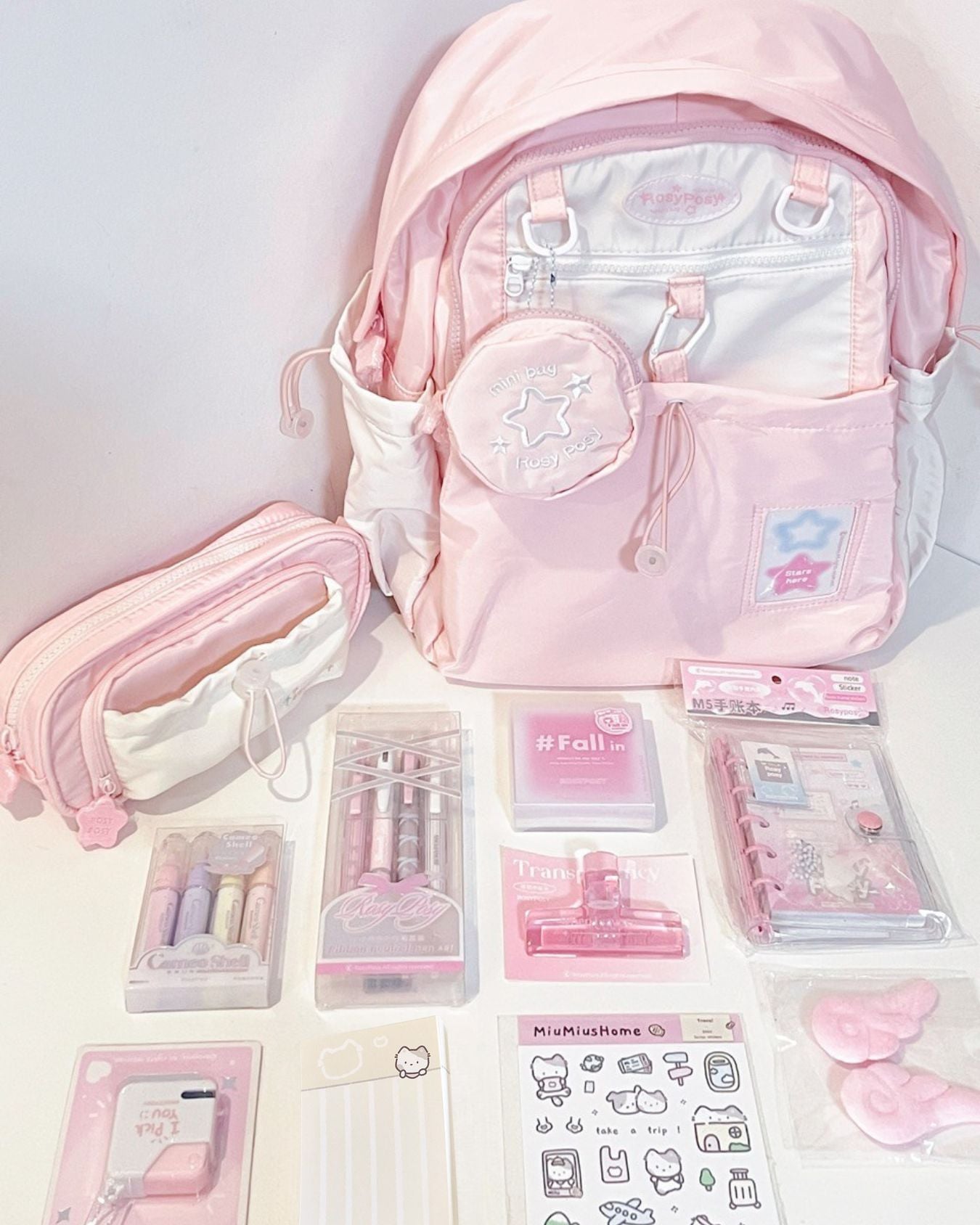 Pink Study Motivation Stationery Gift Set