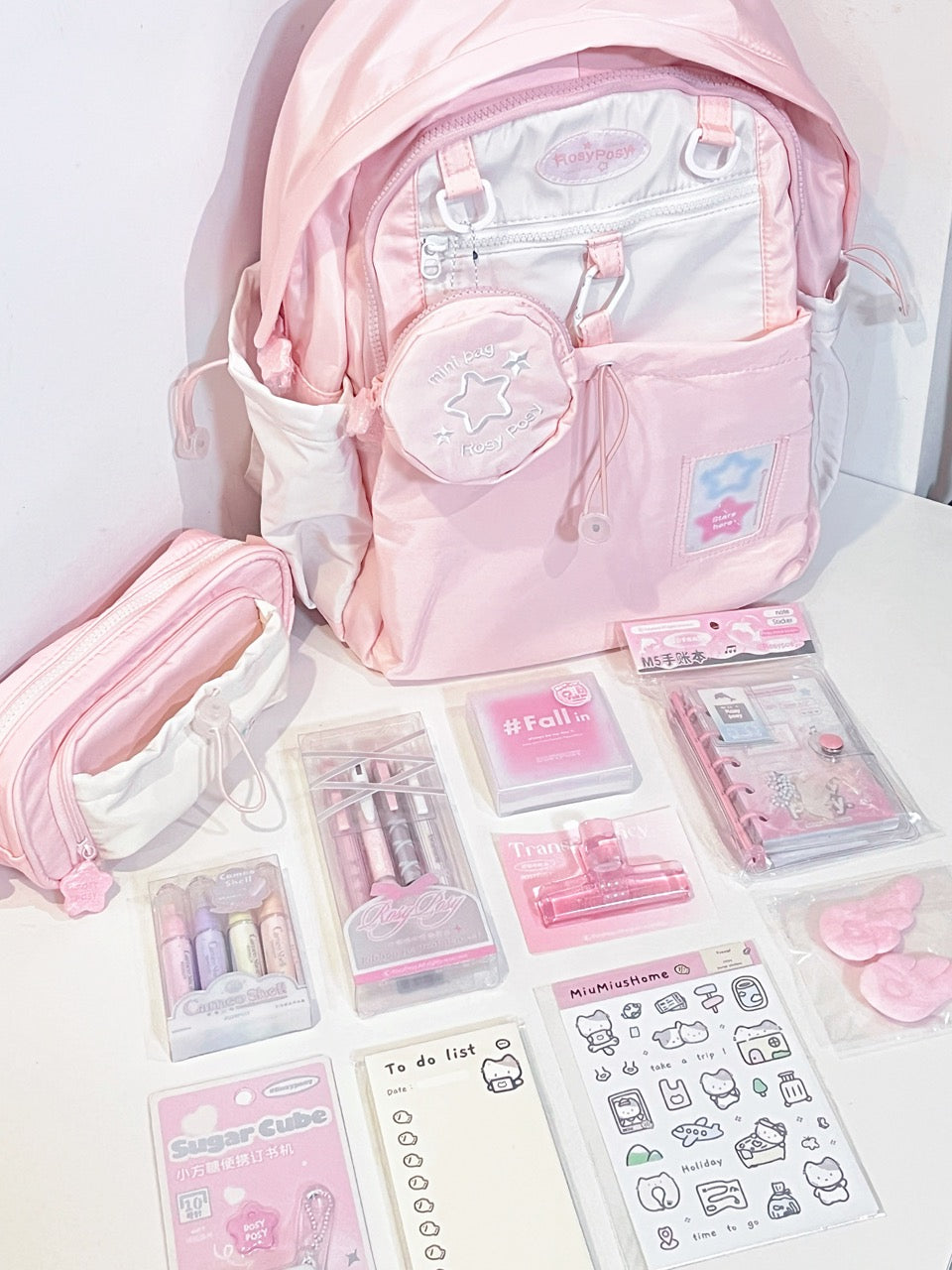 Pink Study Motivation Stationery Gift Set