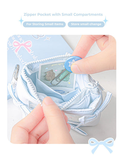 Soft Plush Bow Card Holder