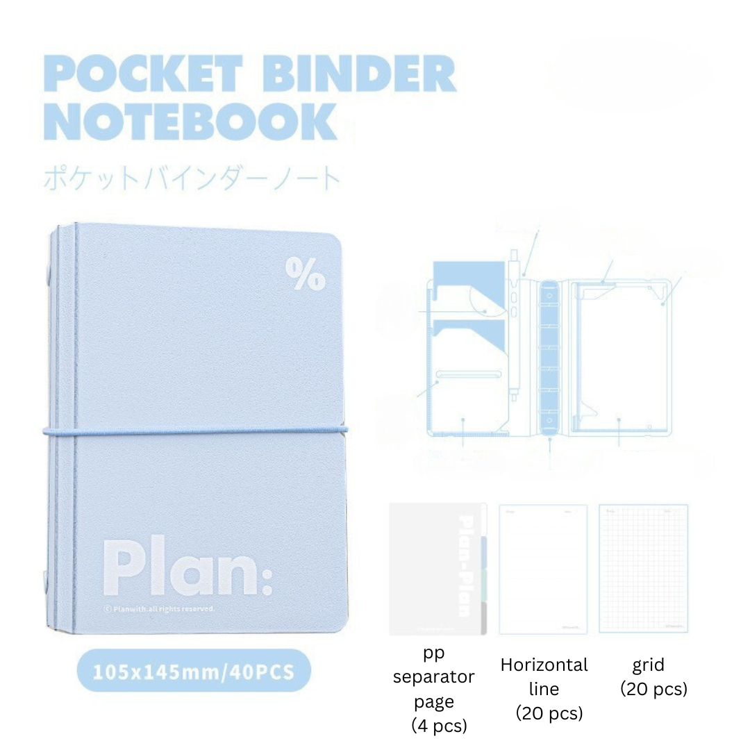 Pocket Storage Loose-Leaf Journal Notebook