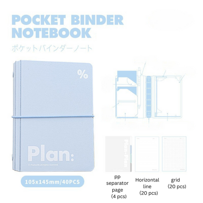 Pocket Storage Loose-Leaf Journal Notebook