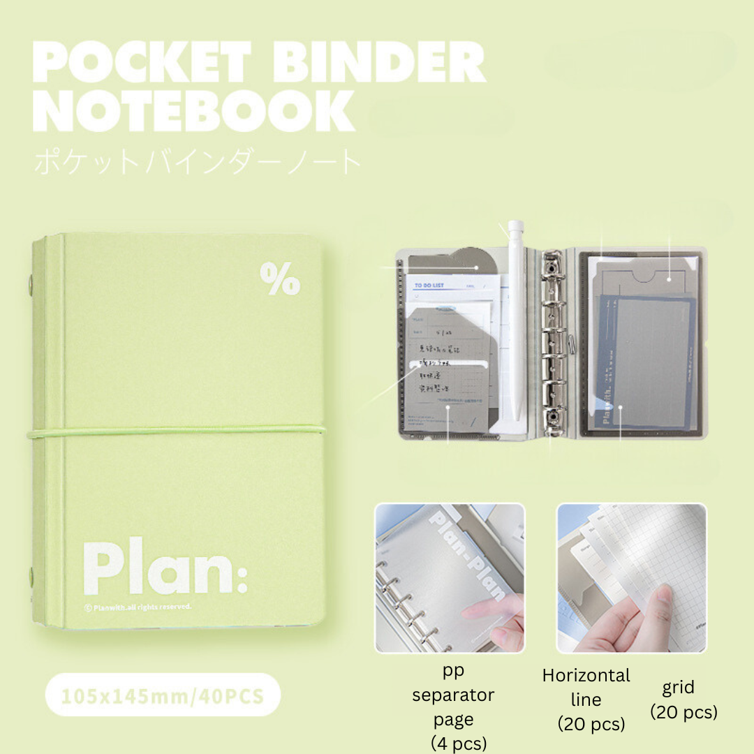 Pocket Storage A7 Loose-Leaf Notebooks