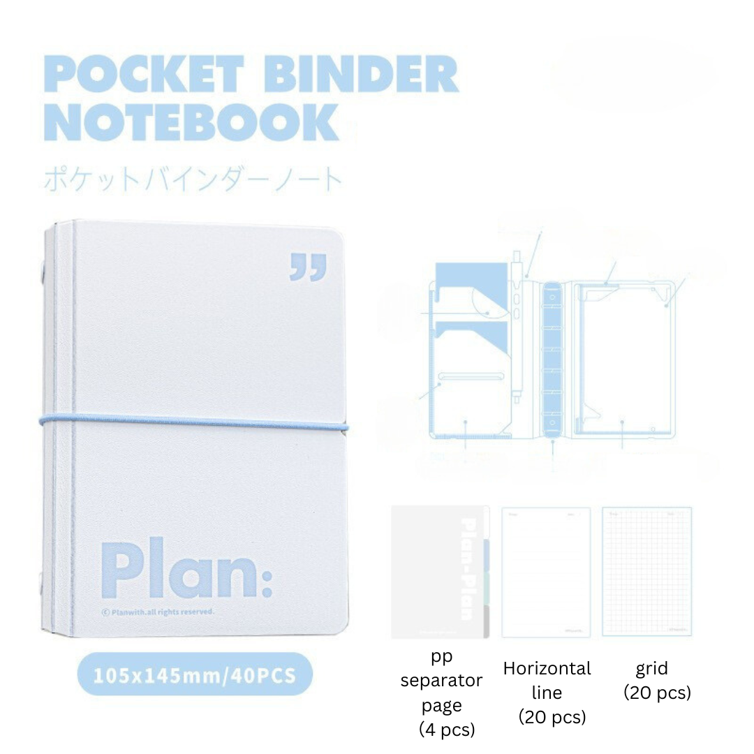 Pocket Storage Loose-Leaf Journal Notebook