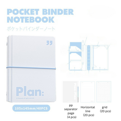 Pocket Storage Loose-Leaf Journal Notebook