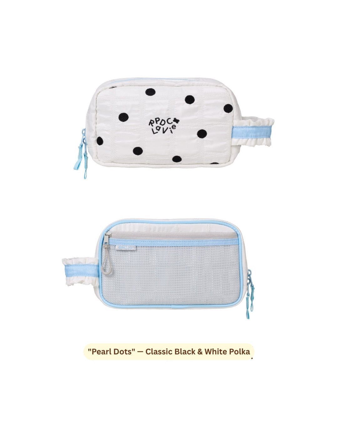 Polka Dot Daily Beauty Makeup Pouch