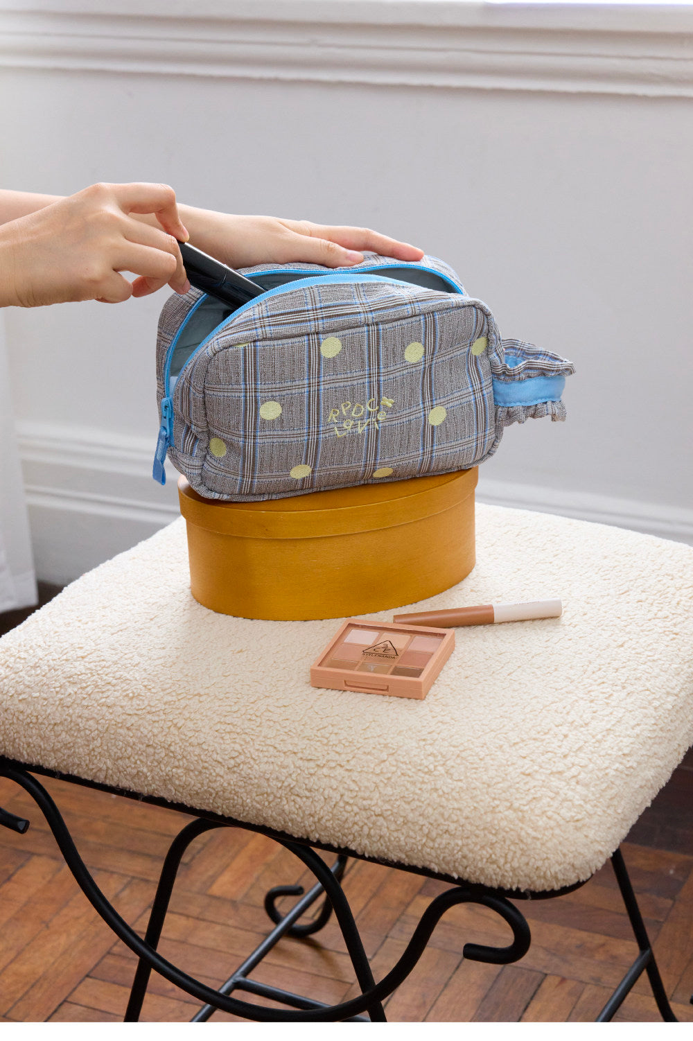 Polka Dot Daily Beauty Makeup Pouch