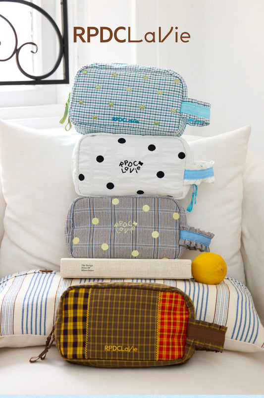 Polka Dot Daily Beauty Makeup Pouch