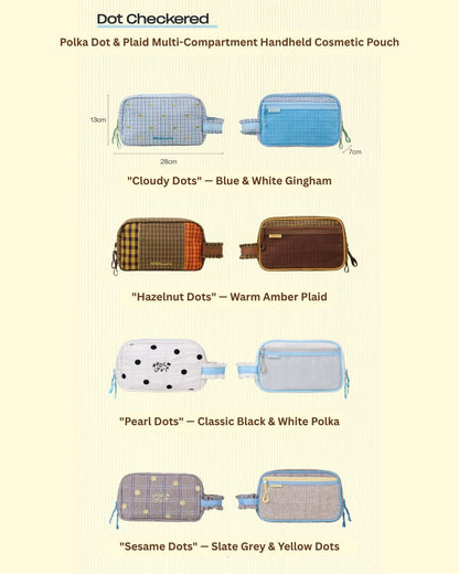 Polka Dot Daily Beauty Makeup Pouch