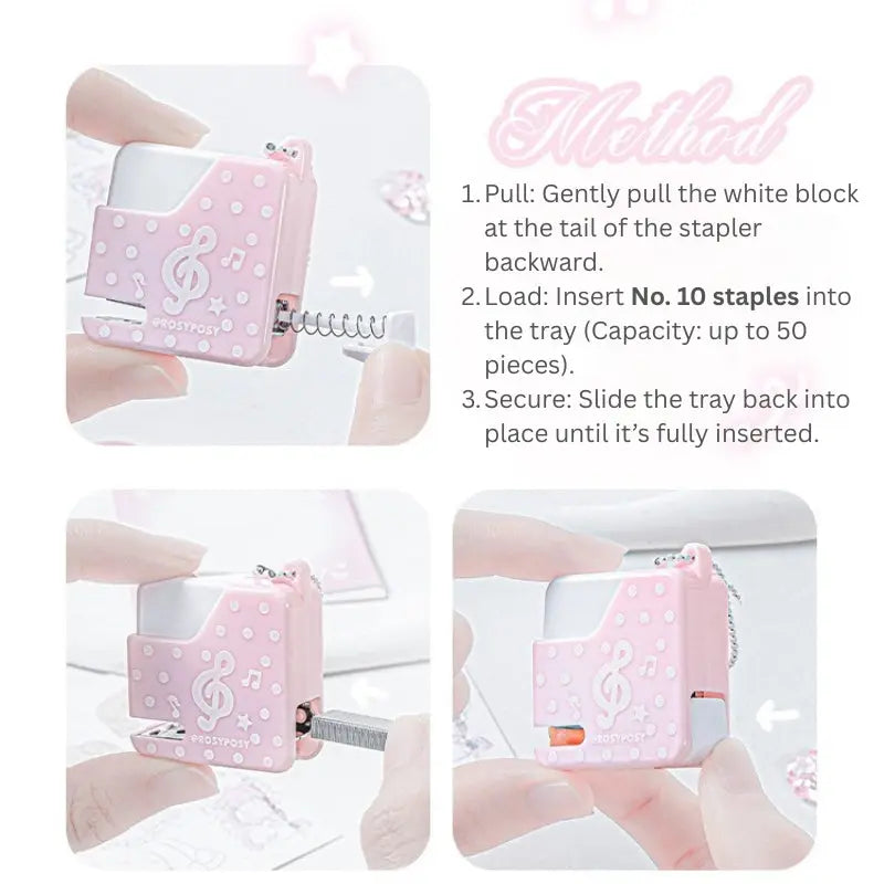 Polka-Dot Mini Stapler Charm ChicChoi