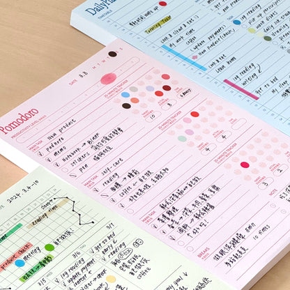 Pomodoro Technique A5 Daily & Weekly Planner Notepads