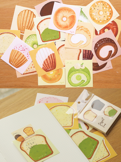 Bagels/Pound Cake/Swiss Roll/Madeleine Notepads