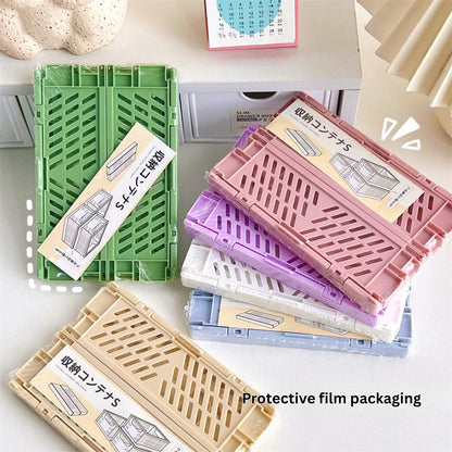 The "Fold-N-Stack" Aesthetic Desk Crate