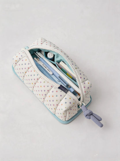 Puffy Polka Bread Pencil Pouch