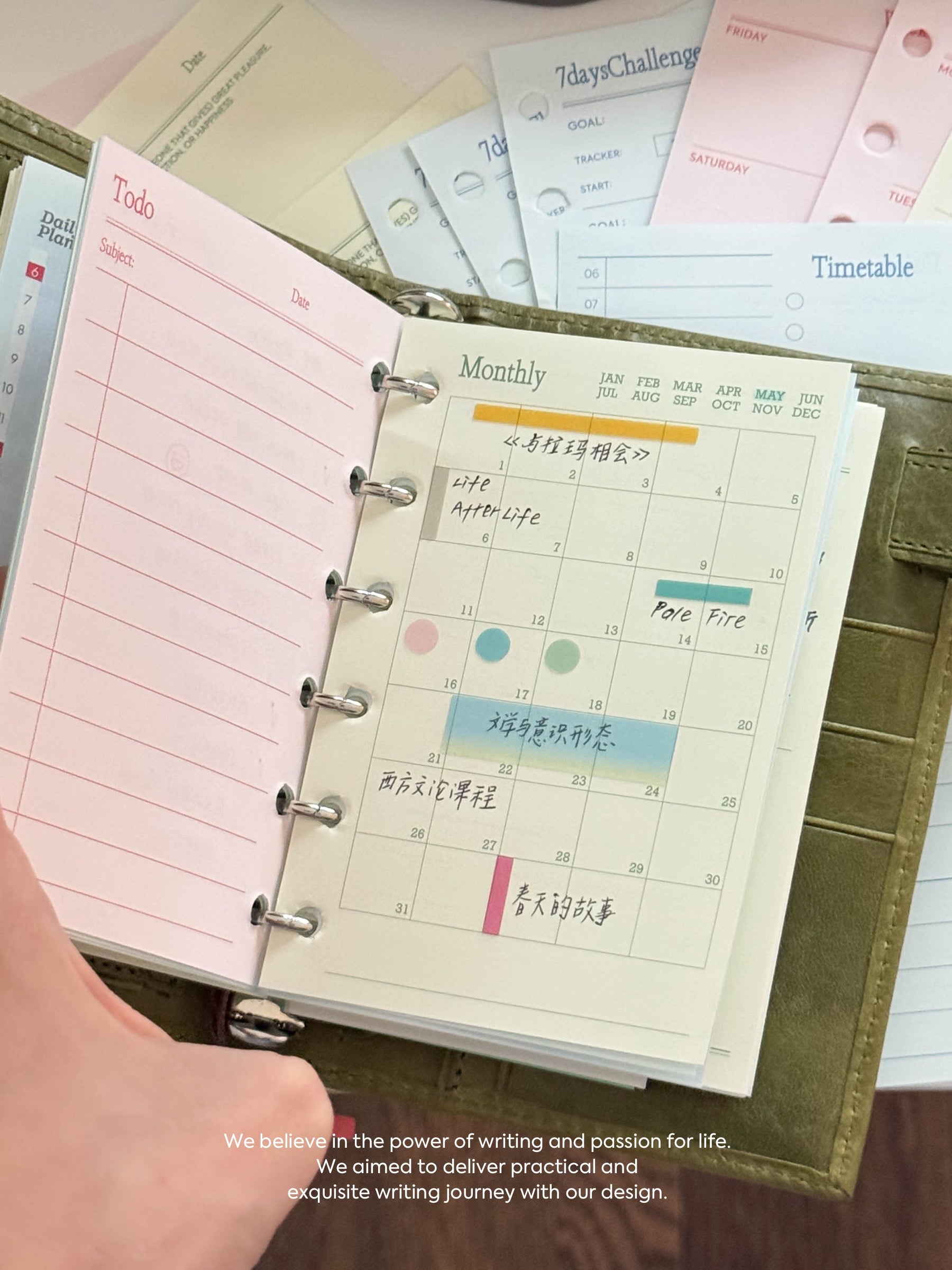 Refill Paper Inserts – A7 / M5 / A6 Sizes | Daily, Weekly, Monthly Planners & More