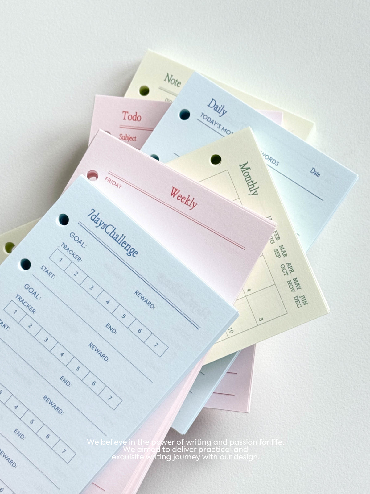Refill Paper Inserts – A7 / M5 / A6 Sizes | Daily, Weekly, Monthly Planners & More