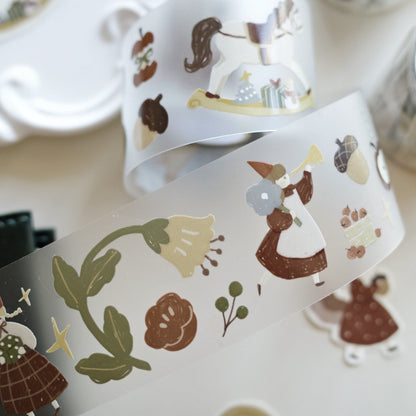 Retro Christmas Party Sticker Tapes