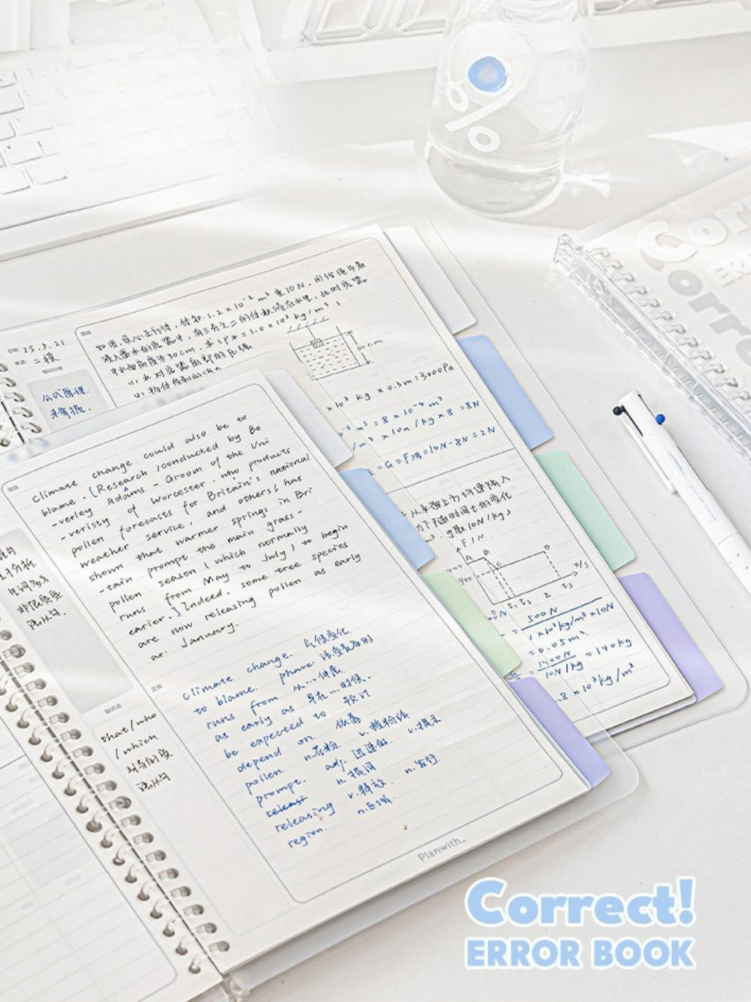 Reusable Mistake Log Loose Leaf Notebook (B5/A4)