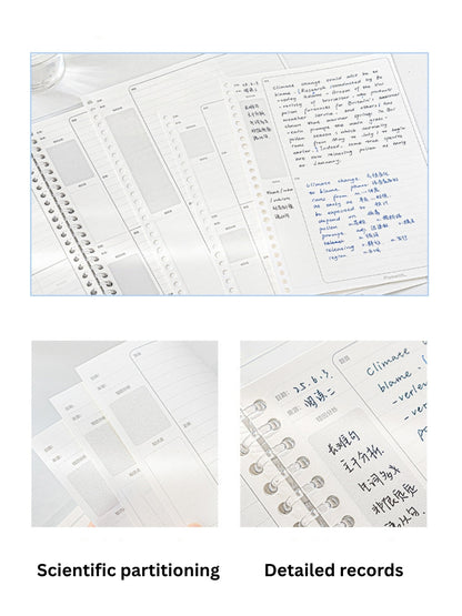 Reusable Mistake Log Loose Leaf Notebook (B5/A4)