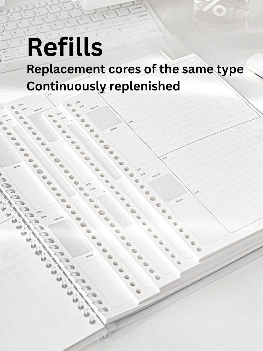 Reusable Mistake Log Loose Leaf Notebook (B5/A4)