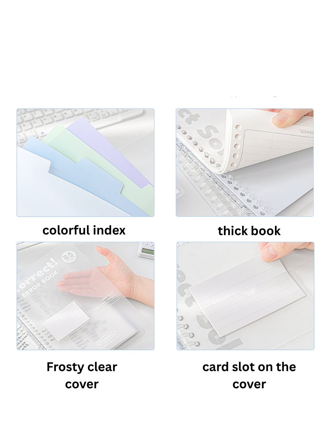 Reusable Mistake Log Loose Leaf Notebook (B5/A4)