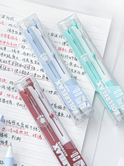 RollRelax Stress-Relieving Gel Pens, 2-Pack, 0.5mm