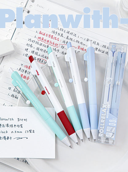 RollRelax Stress-Relieving Gel Pens, 2-Pack, 0.5mm