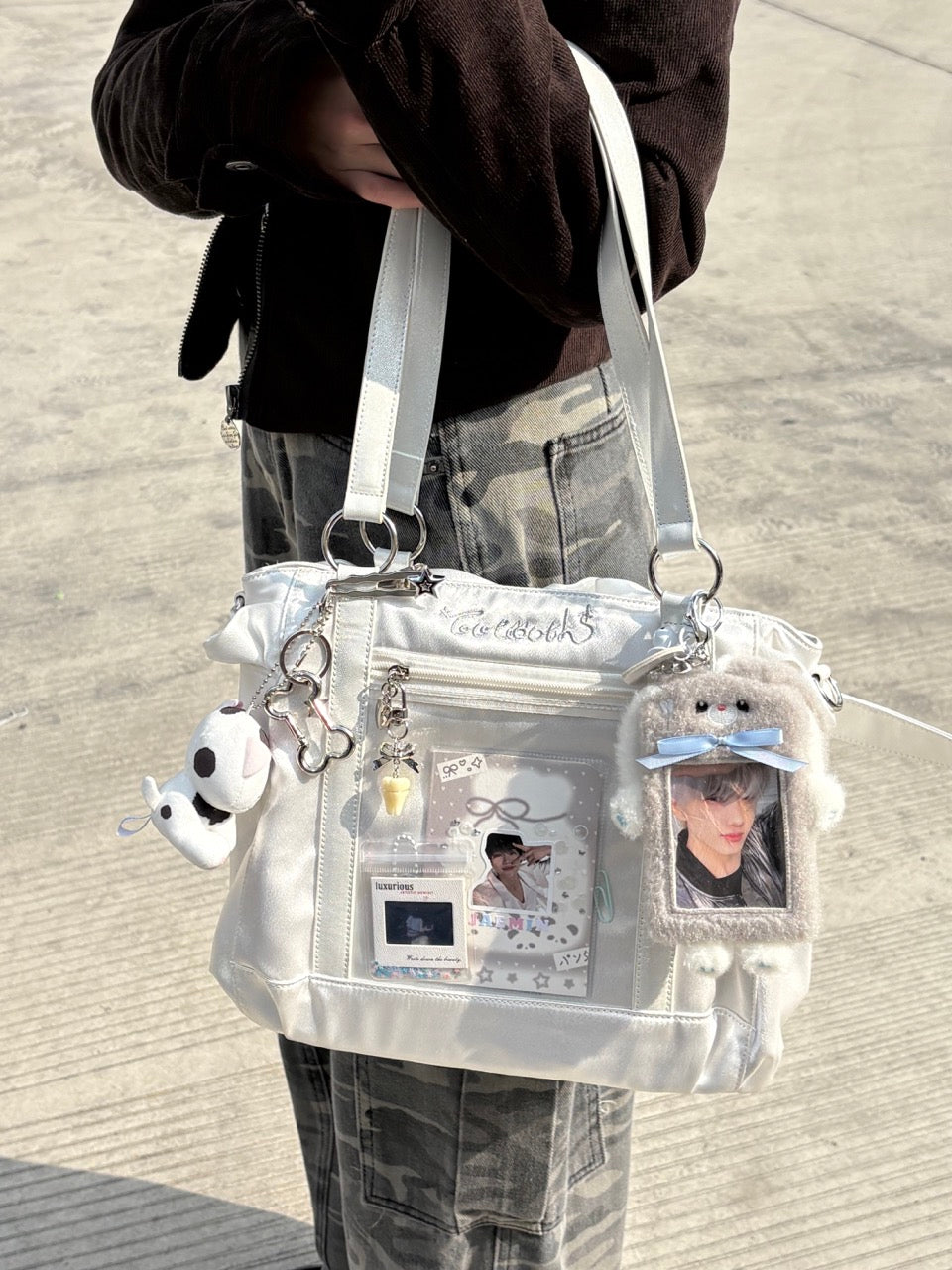 Satin Dream K-Pop Ita Crossbody & Shoulder Bag – Fan Support Essentials