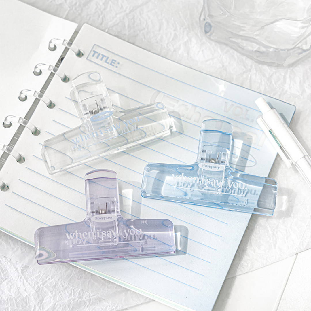 Saw You Collection Transparent Acrylic Clips