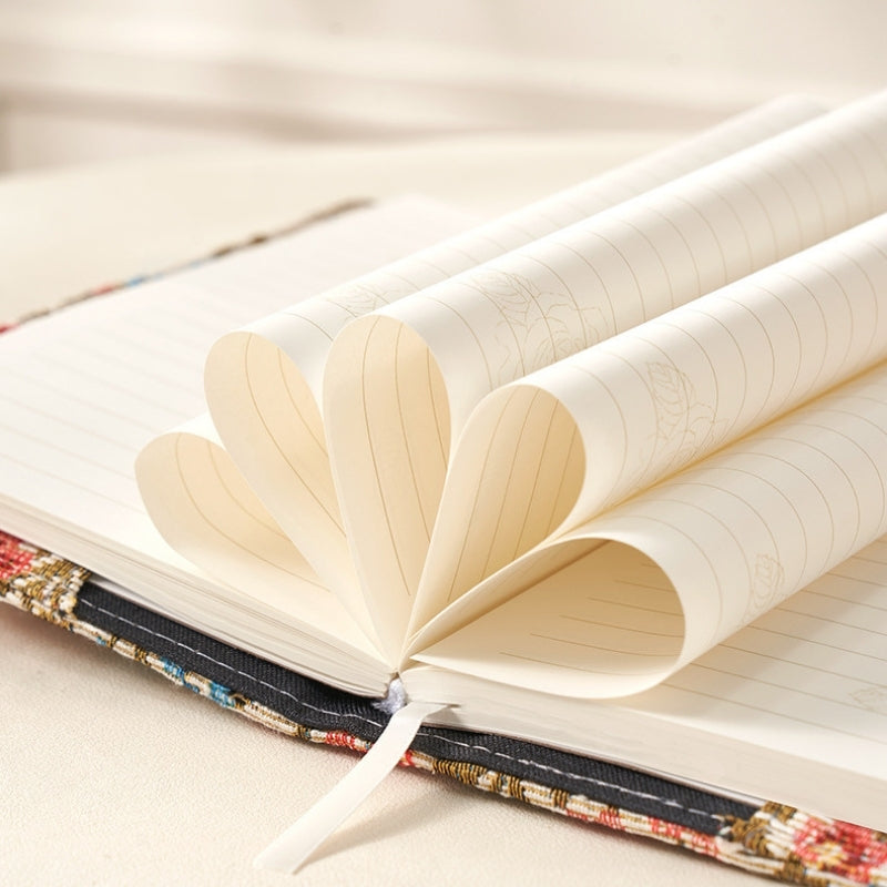 Secret Garden B6 Fabric Vintage Code Lock Journal