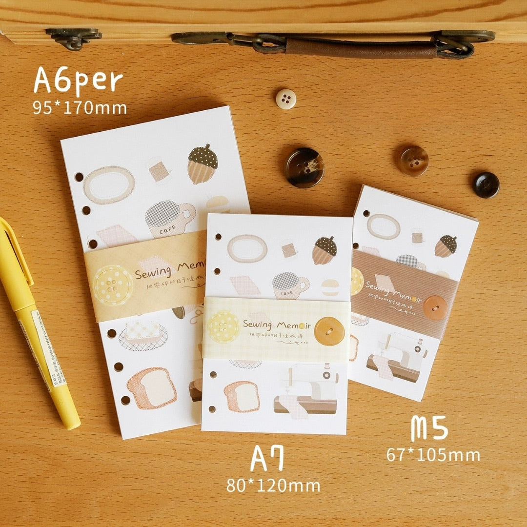 Sewing Notes Series Journal Binder & Inner Paper