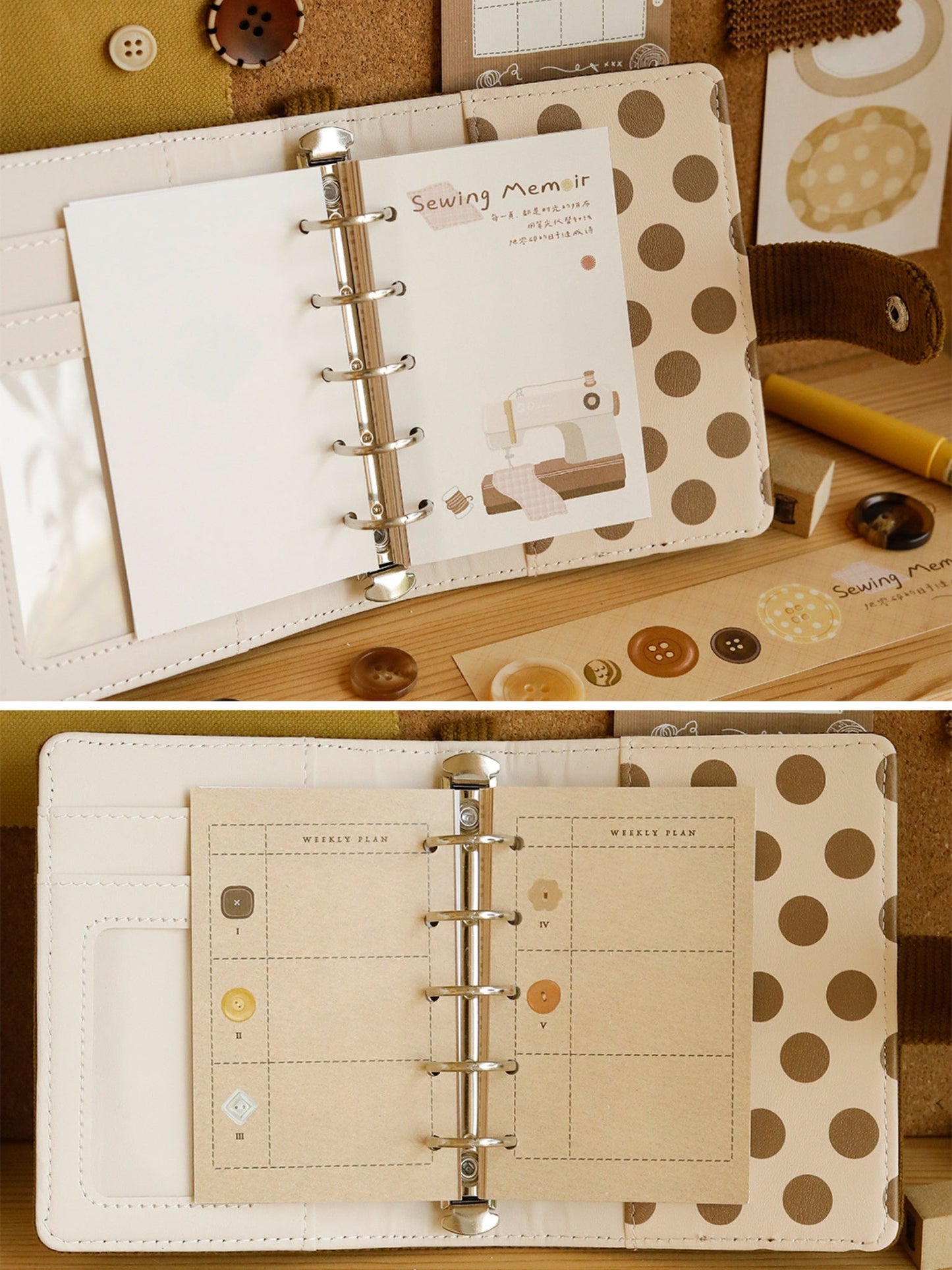 Sewing Notes Series Journal Binder & Inner Paper