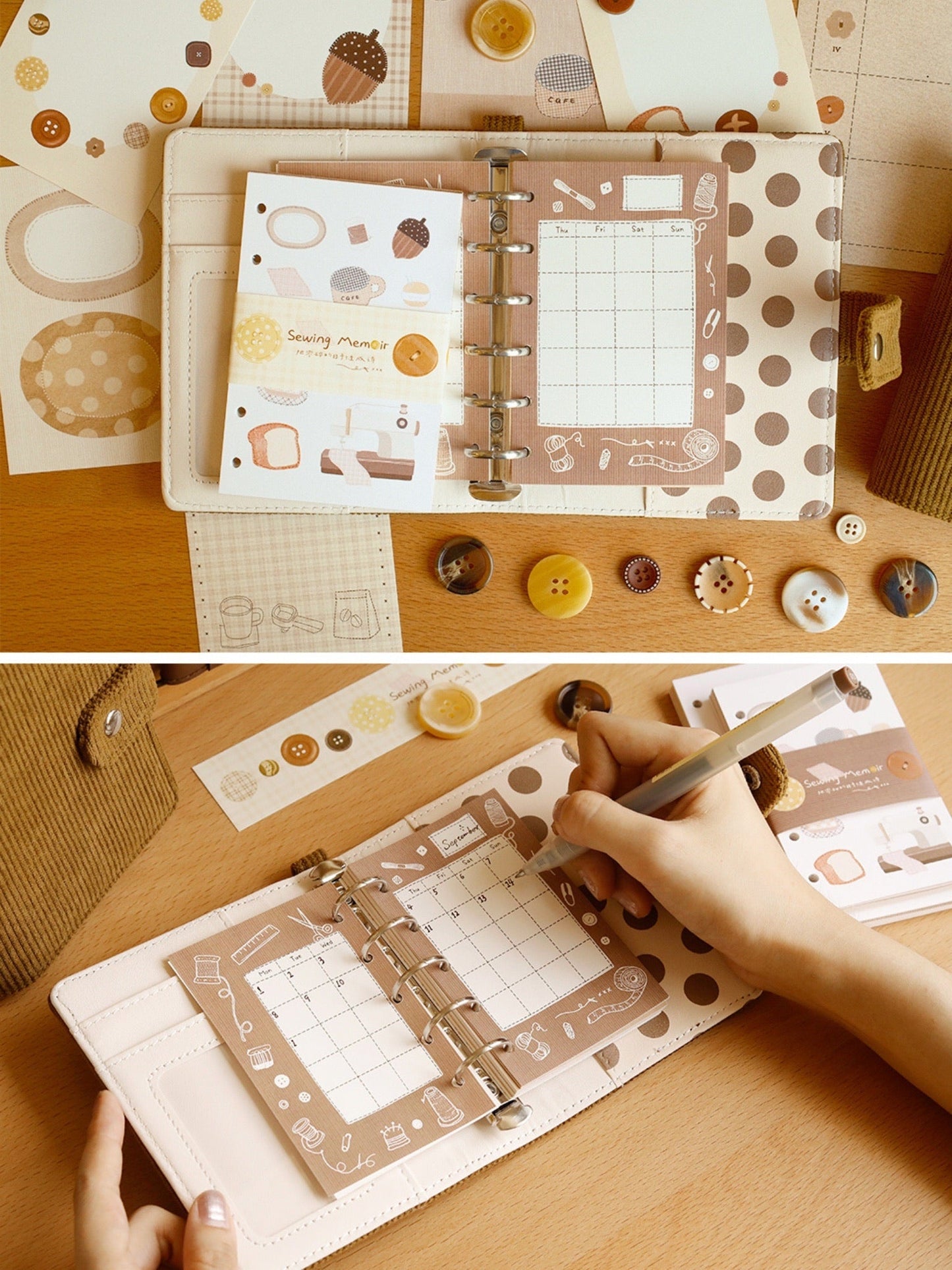 Sewing Notes Series Journal Binder & Inner Paper