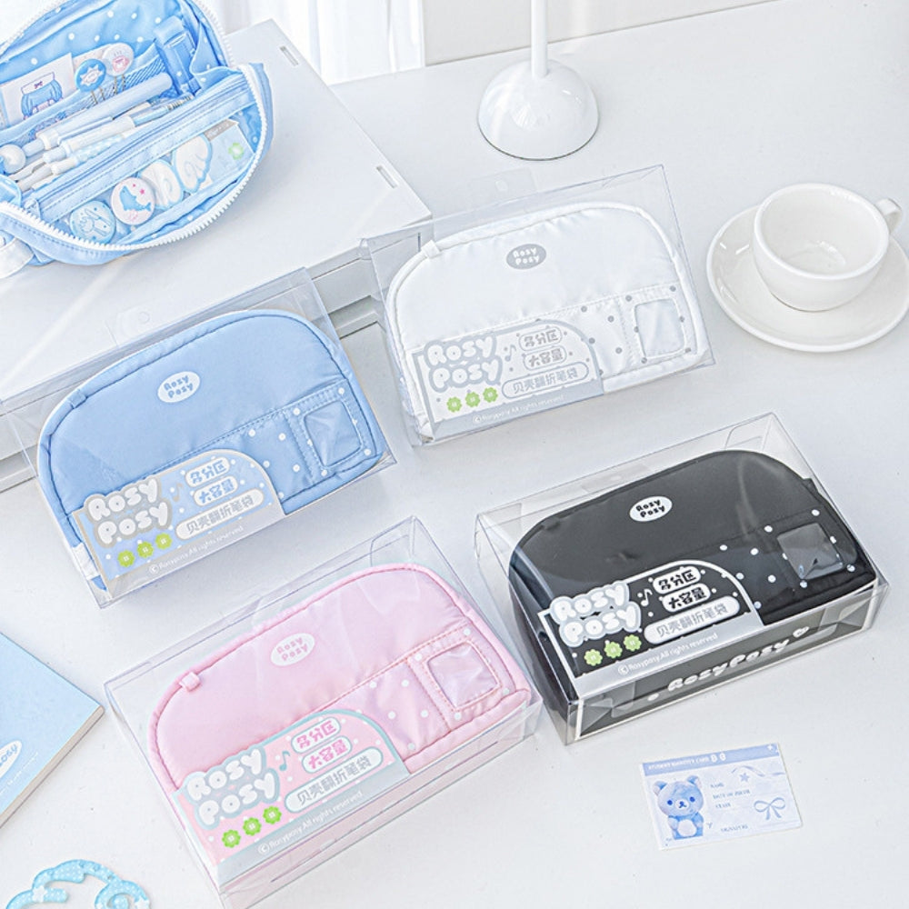 Shellie Magnetic Fold-Down Pencil Case