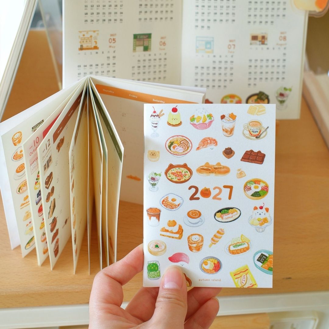 "Shopping Street" 2027 Monthly Planner - TN & Passport Size