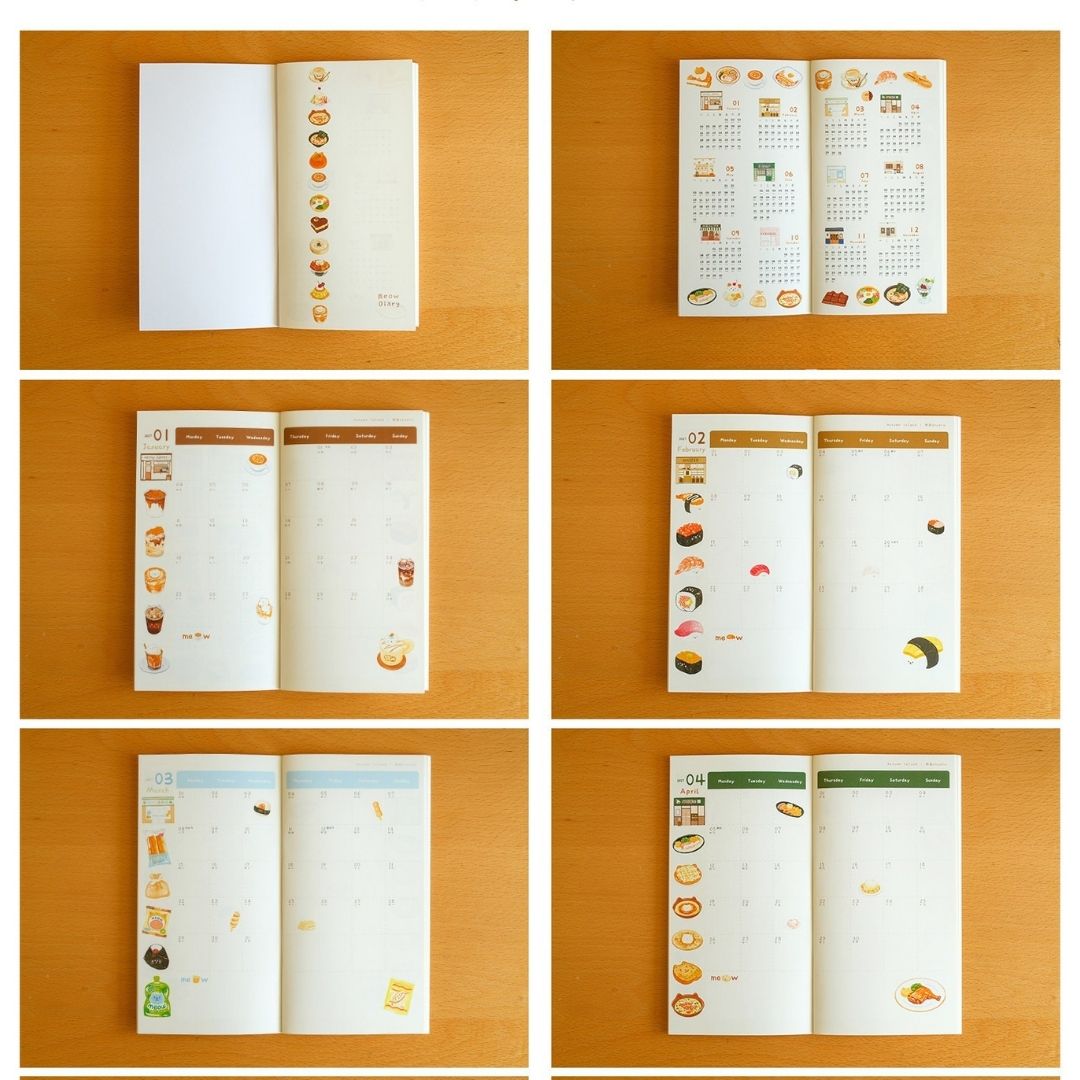 "Shopping Street" 2027 Monthly Planner - TN & Passport Size