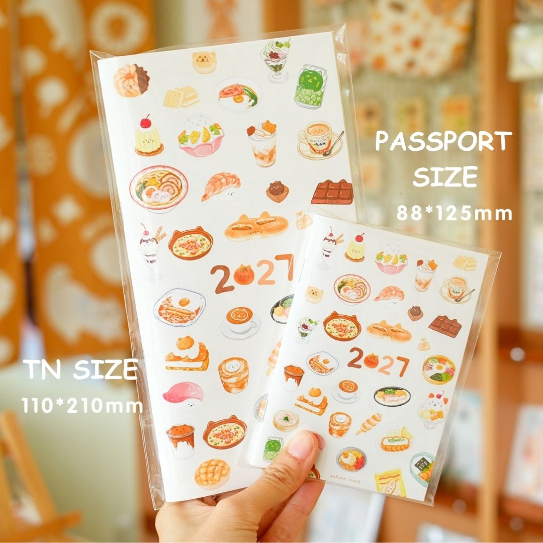 "Shopping Street" 2027 Monthly Planner - TN & Passport Size