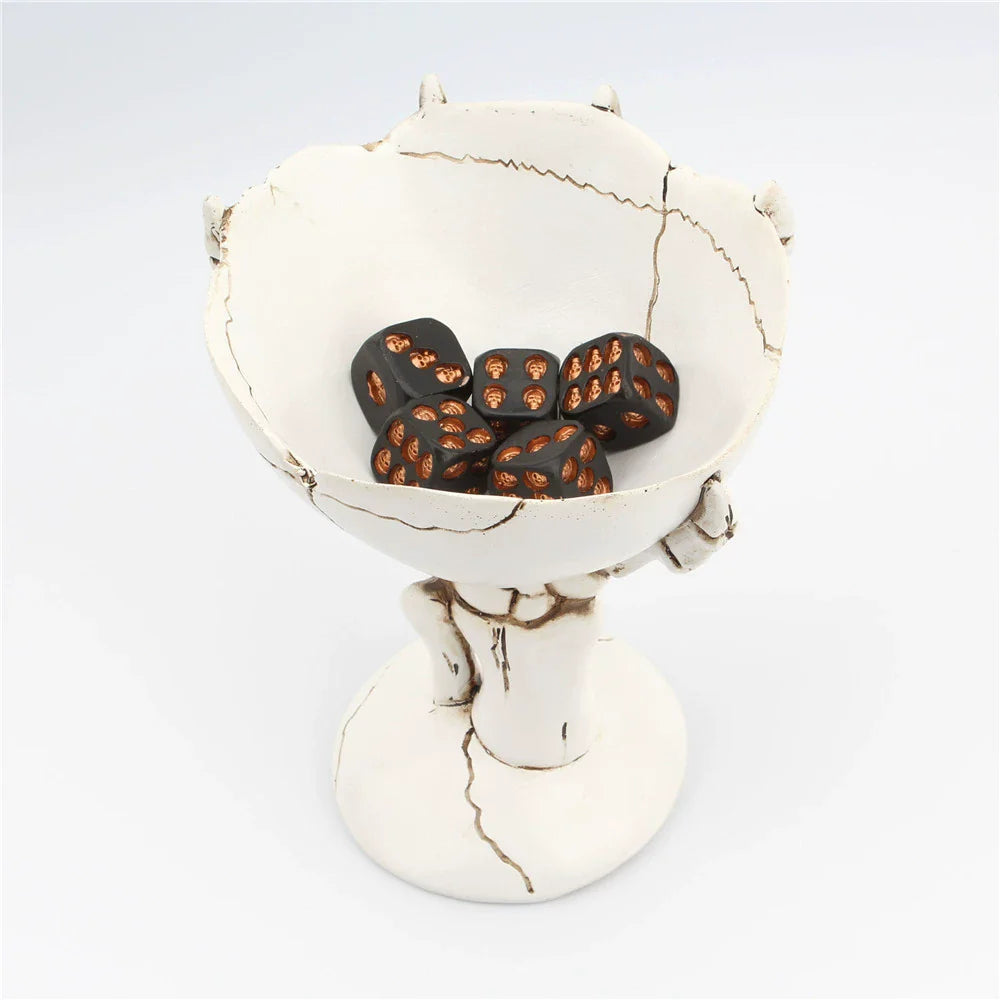 Gothic Skeleton Hand Skull Tray