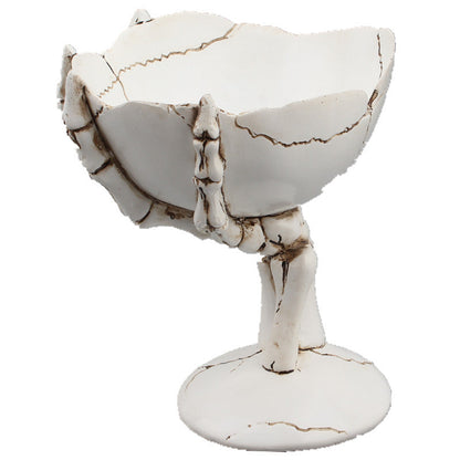 Gothic Skeleton Hand Skull Tray