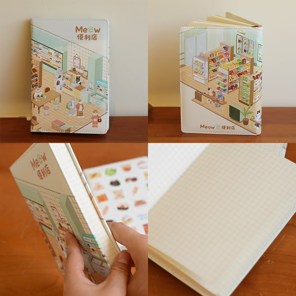 Convenience Store Collection PU Leather Notebooks, A5, A6