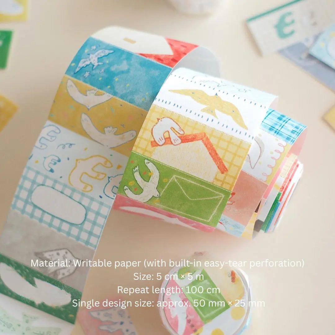 Soaring Birds Collection – Special Ink Die-Cut Washi Tape Set ChicChoi