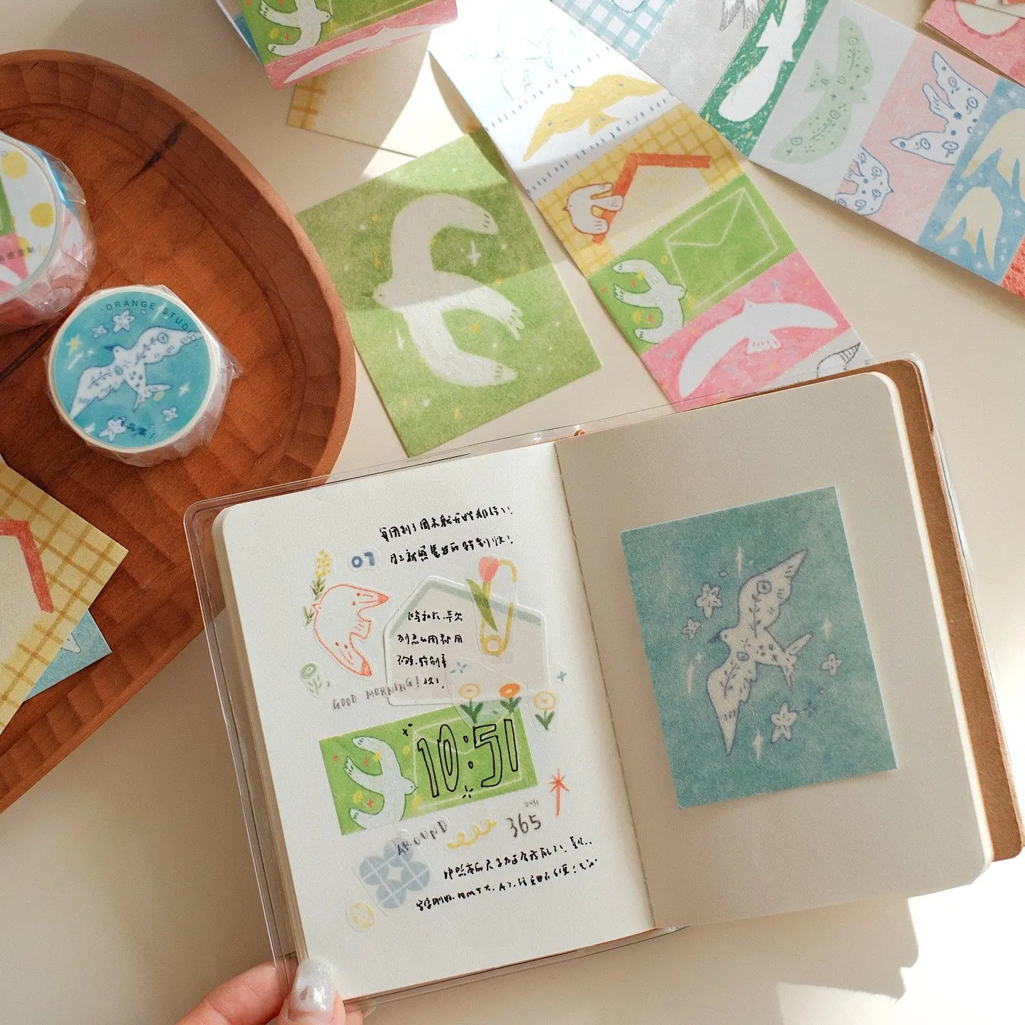 Soaring Birds Collection – Special Ink Die-Cut Washi Tape Set ChicChoi