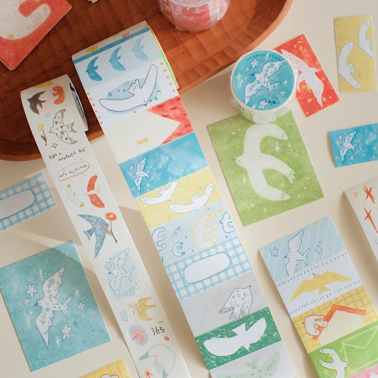Soaring Birds Collection – Special Ink Die-Cut Washi Tape Set ChicChoi