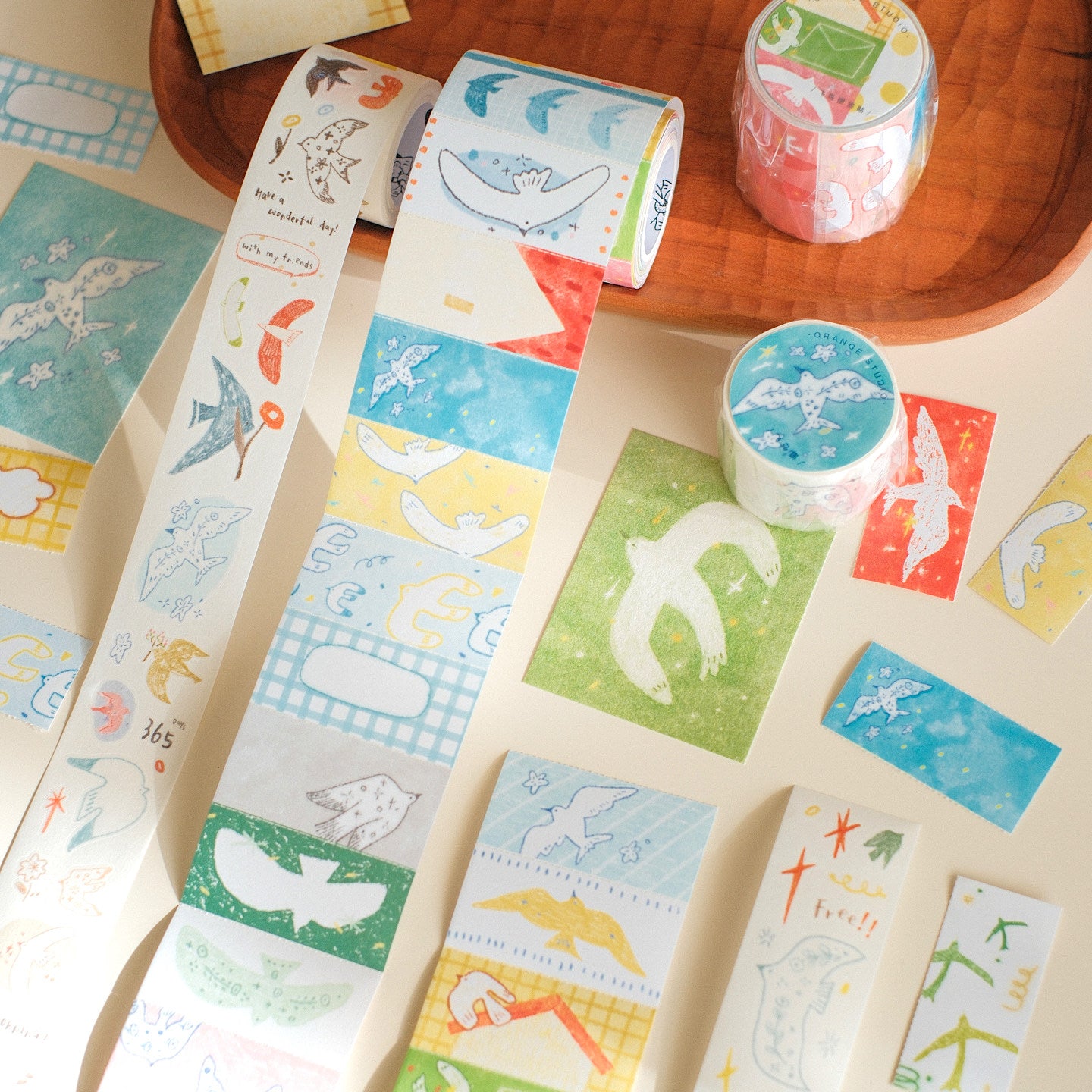 Soaring Birds Collection – Special Ink Die-Cut Washi Tape Set