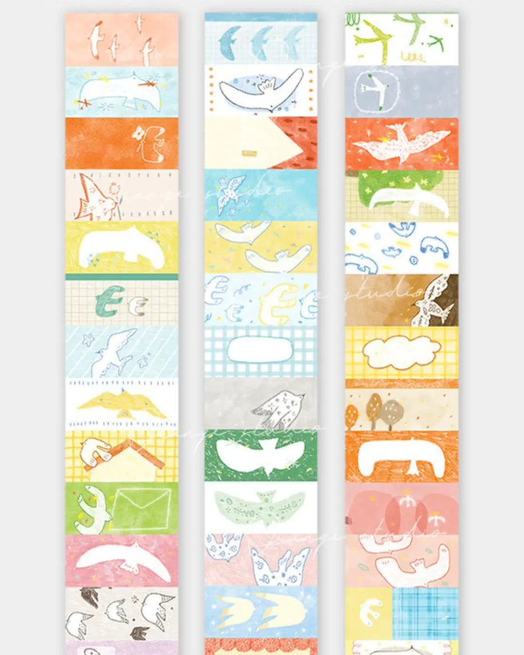 Soaring Birds Collection – Special Ink Die-Cut Washi Tape Set ChicChoi