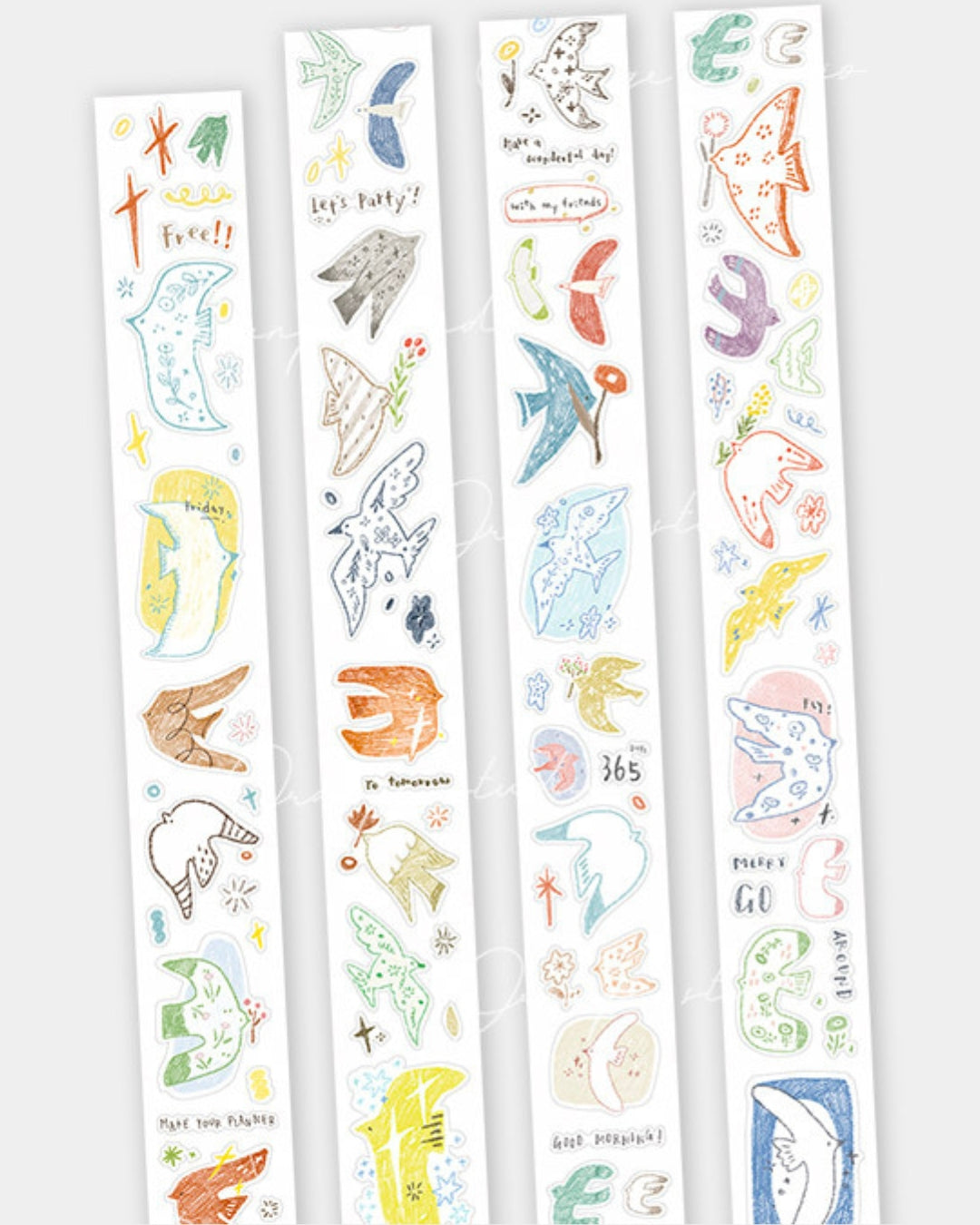 Soaring Birds Collection – Special Ink Die-Cut Washi Tape Set