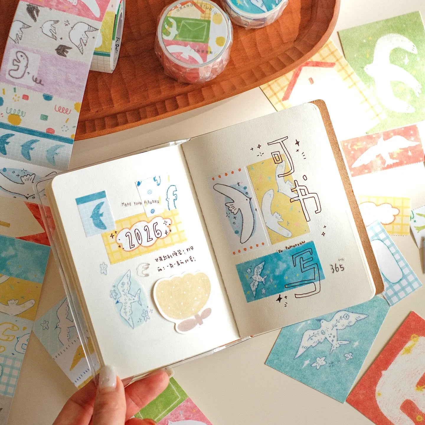Soaring Birds Collection – Special Ink Die-Cut Washi Tape Set ChicChoi