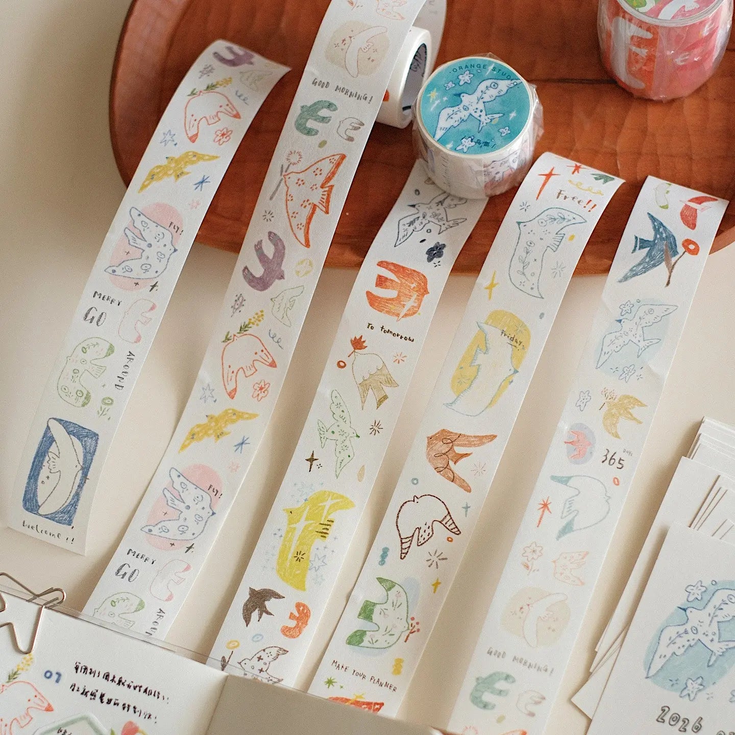 Soaring Birds Collection – Special Ink Die-Cut Washi Tape Set ChicChoi