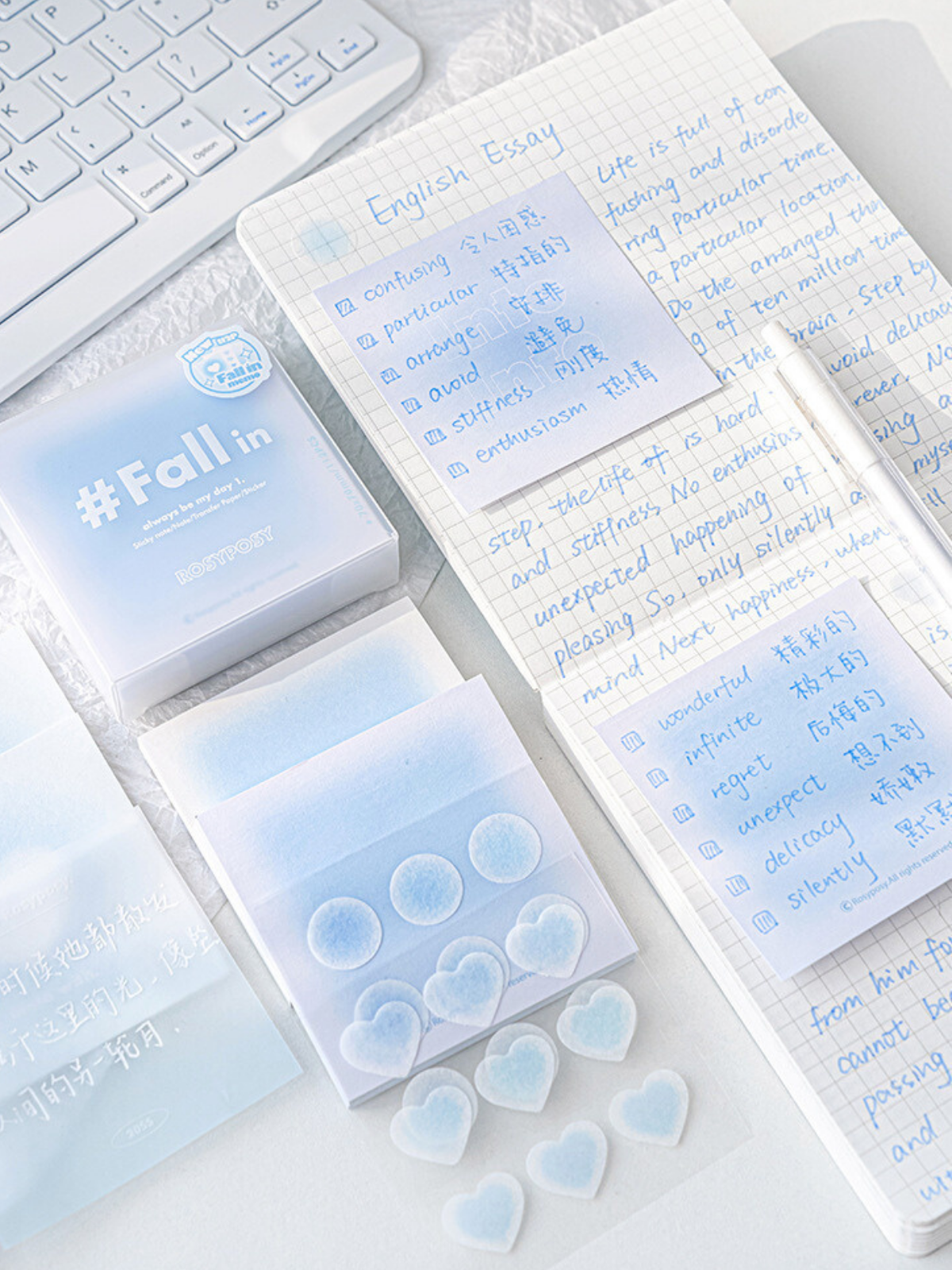 Fall in Collection Soft Gradient Mixed Notepaper